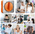 Orange Kitchen Timers for Cooking, Chef Cooking Timer Clock - Image 9
