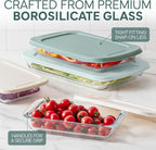 COOK WITH COLOR 8-Piece Deep Glass Baking Dish Set with Plastic Lids – - Image 5