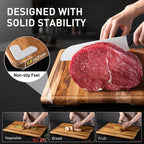 Extra Large Teak Wood Cutting Board 20inch - Image 6