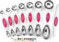 Spring Chef Pink Stainless Steel Magnetic Measuring Spoons Set of 8 by SpringChef