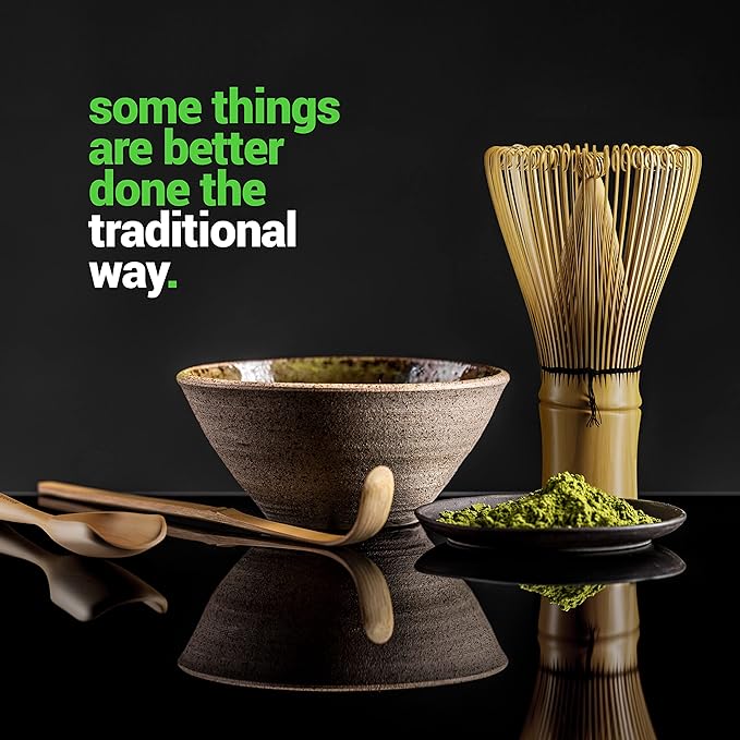 BambooWorx Matcha Whisk Set -, Traditional Scoop, Tea Spoon. The Perfect Sets - Image 3