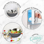 WHYSKO Meal Prep Stainless Steel Mixing Bowls Set, Refrigerator, and Kitchen - Image 8