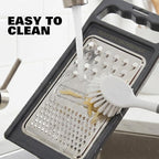 Cheese Grater with Handle, Stainless Steel, Cheese Shredder, Fruit and - Image 7