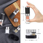 VEVOK CHEF Mini Salt and Pepper Grinder set - Image 4
