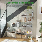 C&AHOME Cube Storage Organizer, 16-Cube Shelves Units, Plastic Storage Cubes - Image 4