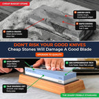 Sharp Pebble Premium Whetstone Knife Sharpening System – 1000/6000 Grit - Image 4