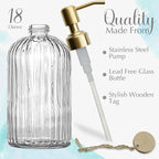 JASAI 18Oz Glass Soap Dispenser - Image 2