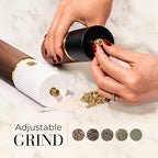 Wooden Salt and Pepper Grinder Set – Refillable Manual Salt and Pepper Mills - Image 2