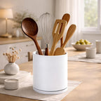 D'vine Dev 360° Rotating Utensil Holder – 7.2" Kitchen Utensil Crock - Image 6