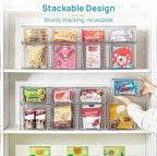Vtopmart 4 Pack Clear Stackable Storage Drawers, Under Sink and Kitchen - Image 4
