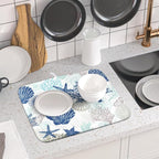 Summer Navy Blue Dish Drying Mat - Image 6