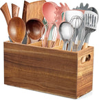 ALELION Acacia Wood Utensil Holder Organizer by ALELION