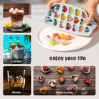 Heart Shape Ice Cube Tray, 21 Holes Silicone Ice Cube Mold - Image 6
