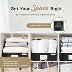 VIVIDECOR Open Front Trapezoid Closet Bins 12x12x10 – Closet Shelf Organizer - Image 5