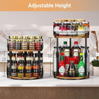 Across-Star Lazy-Susan-Organizer-Spice-Rack, Rotating Spice Organizer - Image 3