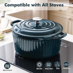 SENSARTE Enameled Cast Iron Dutch Oven Pot - Image 5