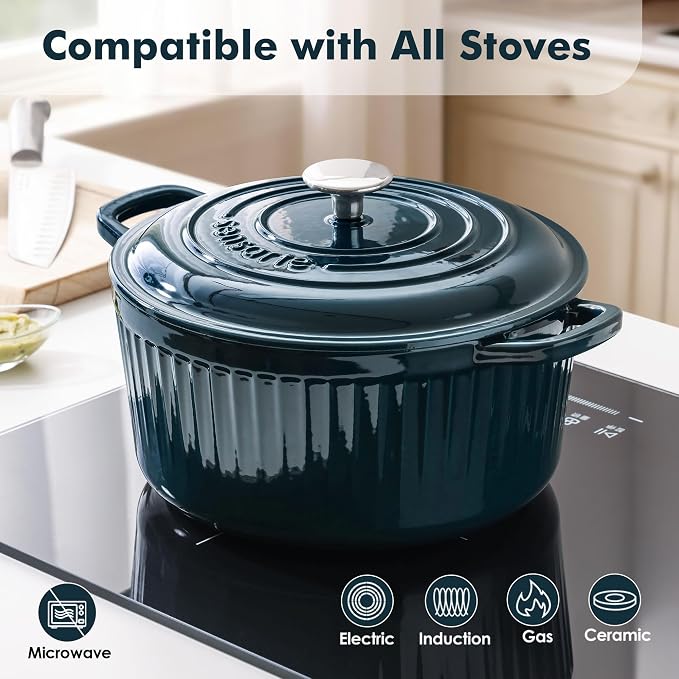 SENSARTE Enameled Cast Iron Dutch Oven Pot - Image 3