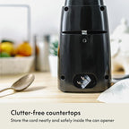 bella Electric Can Opener and Knife Sharpener, Removable Cutting Lever - Image 4