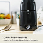 bella Electric Can Opener and Knife Sharpener, Removable Cutting Lever - Image 5