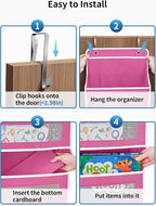 JARLINK Over The Door Organizer Storage, 5 Shelf Hanging Door Organizer - Image 7