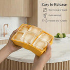 KitchFort Large Silicone Ice Cube Tray, Easy Release 2" Big Ice Cubes - Image 3