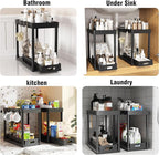 2 Pack Pull-Out Storage Organizers, Under Sink Organizer and Storage - Image 6