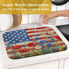 Patriotic American Flag Dish Drying Mat - Image 7