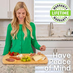 FSC-Certified Extra Large Bamboo Cutting Board Featuring 18 Inch Glue-Free - Image 6