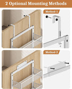 POKIPO Over the Door Pantry Organizer 8-Tier, Large Metal Door Spice Rack - Image 6