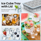 Silicone Ice Cube Tray 3 Pack, HANCELANT Ice Cube Mold, Ice Trays - Image 2