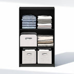 Furinno Reed Closet Organizers and Storage, 3-Tier Closet Organizer, Open Shelf - Image 4
