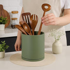 D'vine Dev 360° Rotating Utensil Holder – 7.2" Kitchen Utensil Crock - Image 3