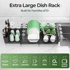 Large Dish Drying Rack, Expandable Dish Rack, Stainless Steel Dish Racks - Image 3