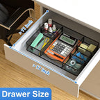 VyGrow Desk Drawer Organizer, Metal Mesh Drawer Organizer Tray - Image 6