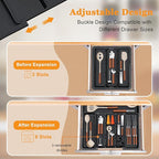 Large Utensil Drawer Organizer for Kitchen, Expandable Silverware Organizer - Image 3