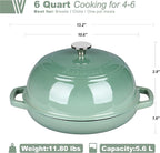 VORRINGARD Enameled Cast Iron Dutch Oven Pot - Image 2