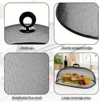 8 Pack Metal Mesh Screen Food Covers, 2 Large and 6 Small Sets, Reusable Metal - Image 4