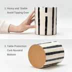 JIEMEI HOME Kitchen Utensil Holder, 7.2" Ceramic Stable Utensil Crock - Image 5