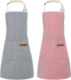 2 Pack Stripes Kids Apron, Kids Cooking Aprons by XLSXEXCL
