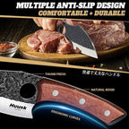Huusk Butcher Knife Set of 3- Japanese Knife Set - Image 4
