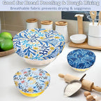 5-Size Reusable Beeswax Bowl Covers - Image 4