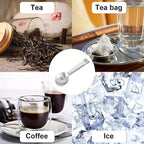 4Pcs Tea Bag Squeezer, Stainless Steel Clip On Strainer, Tea Spoon Tongs - Image 3