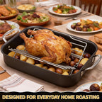 Roasting Rack for 9x13 Inch Pan, Adjustable Turkey Rack for Roasting Pan - Image 7