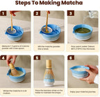 Matcha Whisk Set, Ceramic Matcha Kit Desert Style, Matcha Whisk and Bowl - Image 6