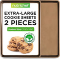 NutriChef Nonstick Extra Large Baking Sheets – 22 x 16 Inch Mega Cookie Sheet by NutriChef%E2%84%A2Kitchen