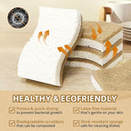 18 Pack Natural Kitchen Sponges, Biodegradable & Compostable | Non-Scratch - Image 6