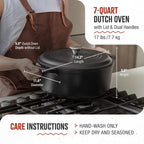 Victoria Cast Iron Large Dutch Oven - Image 6