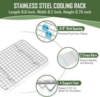 9 Inch Baking Sheet Pan with Cooling Rack Set, Joyfair Stainless Steel Toaster - Image 3