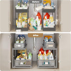 2 Pack 21IN-Depth Under Sink Organizer - Image 6