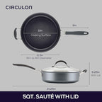 Circulon A1 Series with ScratchDefense Nonstick Induction Cookware, Large Saute - Image 3